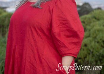 So fügen Sie dem Scroop Summit Gown eine Brustabnäher hinzu