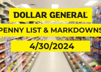 Penny-Liste und Preisnachlässe von Greenback Normal | 30. April 2024