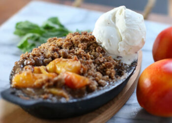 Rezept: Nektarinen-Crisp (glutenfrei, getreidefrei)