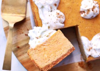 Kürbis-Käsekuchen – eine wunderschöne Sauerei