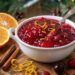 Frische Cranberrysauce mit Orange und Zimt