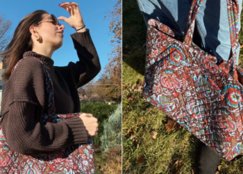 Bewertung der Hathaway-Tasche aus Baumwolle für Damen von Vera Bradley mit Fotos