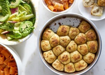 Einfaches Knoblauchbrot zum Abendessen