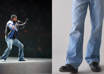 Kendrick Lamars Tremendous Bowl Flare Denims: Kaufen Sie ähnliche Stile ein