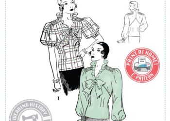 R159- 1930ergebrannte Bluse- Tragen von Historical past®-Weblog