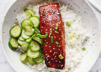 Gebackener Lachs – ein schönes Chaos