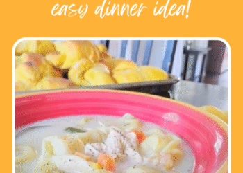 Cremige Tortellini -Suppe und Kürbis -Halbmondbrötchen (IDEAMS -IDEAMS -IDEAM)