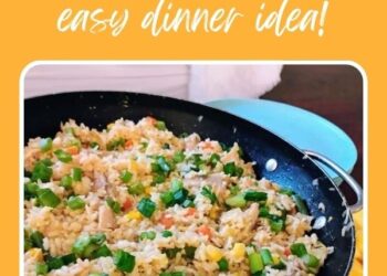 Gebratener Hühnchenreis (Idee für ein Familienessen im Wert von 10 $)