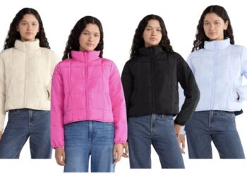 No Boundaries Packable Puffer Jacket für Damen nur 8 $!
