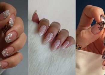 Perfekt für den V-Day – transparente Spitzennägel beweisen, dass Romantik nicht tot ist