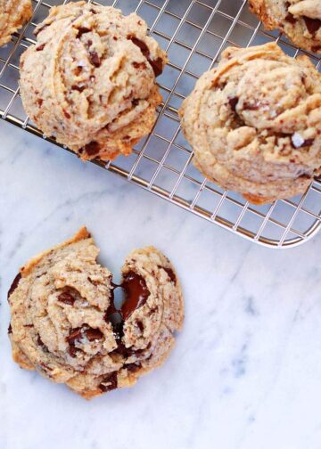 Schokoladenkekse mit brauner Butter