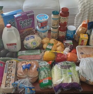 Brigettes 105-Greenback-Lebensmitteleinkaufsausflug und wöchentlicher Menüplan für 4 Personen!