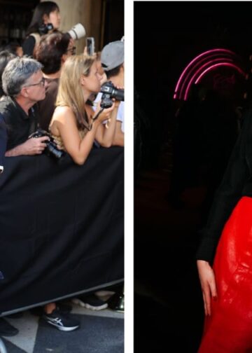 Promi-Stil in der ersten Reihe der Trend Week